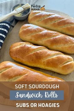 soft sourdough sandwich rolls are ready to be baked