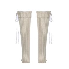 Stay cozy and stylish in these LaPose bow detail knitted leg warmers! The perfect addition to any outfit, adding a pop of sweetness and a touch of warmth. These leg warmers are available in both grey and beige, and measure 49-50 cm in length - ideal for sharp sartorial statements! Bow Detail Knitted Leg Warmer Length About 49-50 cm One Size Fits All Available in Grey and Beige Colors LaPose Accesories Collection Fried Chicken Legs, Knitted Leg Warmers, Sew Ideas, Knit Leg Warmers, Leg Warmer, 2024 Spring Summer, Weird Fashion, Grey And Beige, Cute Bags