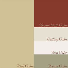 the colors in this color scheme are neutral, brown and beige with red accents on each side