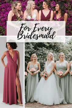 bridesmaid dresses for every type of wedding