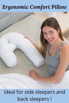 As unfortunate as it may sound, back pain is no longer associated with old age only! This issue is very common and concerns a vast range of people of varying ages.Luckily, this problem can often be corrected, simply by using the right pillow! The Ergonomic Comfort Pillow is a plush, supportive pillow that's specially designed to provide optimal body alignment, to help reduce aches and pains in the neck, back and body. It's soft and comfortable . #Comfortable #Pillow #sleep #best sleep Body Alignment, Best Sleep, Reading Pillow, Sleep Schedule, Sleeping Positions, Old Age, Perfect Pillow, Total Body, Do You Feel