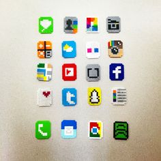 several different types of app icons displayed on a white surface