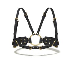 Ardeo Harness With Brass Hardware. Barely Worn. Like New. Fits 34”-38”. Chain Not Included. Elegant Fitted Black Harness, Waist Harness, Embellished Belt, Wide Leather Belt, Leather Cuts, Beaded Belt, Leather Harness, Western Belts, Brass Chain