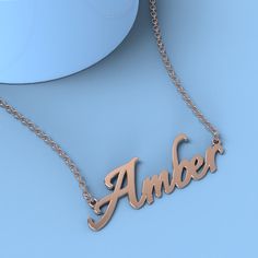 Amber name necklace Gold Custom Necklace, Personalized Gifts For Her/Him Add something extra special to your jewelry box with Name Necklace Official engravable necklaces.
									The Amber's name necklace with little heart unique gifts Gold is best gifts for Amber. Name Necklace Official provides affordable engravable jewelry that won't 
									break the bank. In addition, these pieces make for very thoughtful and appreciated gifts for friends and family. 
									And whether valentine's day gifts, mother's day gifts, christmas gifts, wedding gifts, graduation gifts, birthday gifts,
									 NAME NECKLACE are all the best gift choice store. Custom Name Rose Gold Necklace As Gift For Her, Customized Rose Gold Name Necklace As A Gift, Amber Name, Rose Gold Metal Name Necklace For Gift, Customizable Heart-shaped Name Necklace For Gift, Personalized Heart-shaped Rose Gold Name Necklace, Engravable Jewelry, Name Necklace Gold, Name Necklace Silver