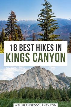 the best hikes in kings canyon