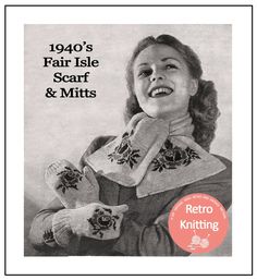 an old advertisement for knitted mittens with a smiling girl