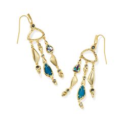 Take your accessorizing to new heights with the Faye Statement Earrings. These unique earrings feature a tassel-like assortment of asymmetrical metal motifs, custom-cut stones, and dainty crystal details. This front-facing silhouette creates tons of drama, ideal for any maximalist or trendsetter looking to make a splash. Designer, founder, and philanthropist Kendra Scott started her company in 2002, just three months after her first son was born. Her commitment to innovation, quality, customer s Tassel Jewelry, Target Style, Statement Drop Earrings, French Wire, Kendra Scott Jewelry, Unique Earrings, Kendra Scott, Bracelet Patterns, Teal Blue