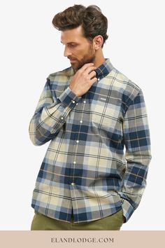 The Barbour Mens Eden Regular Fit Shirt is a premium shirt for a men's smart-casual wardrobes. The cotton-blend garment is cut to a regular fit with an all-over Barbour tartan pattern and branded label to the chest pocket. River Birch, Smart Casual Wardrobe, Country Attire, Tartan Shirt, Smart Casual Men, The Eden, Facebook Features