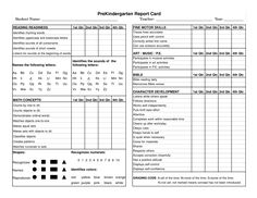 the printable report sheet for students to use in their school's workbook