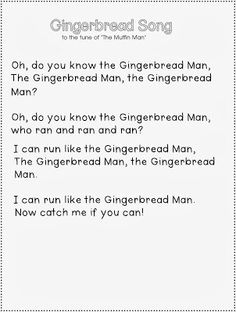 the gingerbread man worksheet for children to learn how to read and write