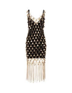 Metallic Mesh, Gold And Black Dress, Chain Fringe, Mini Sheath Dress, Casual White Dress, Black Mini Dress, Paco Rabanne, White Midi Dress, Gold Dress