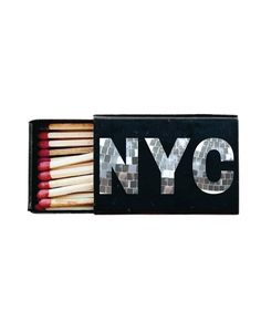 matches in a box with the word nyc printed on it