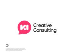 the logo for creative consulting, which has been designed to look like a speech bubble