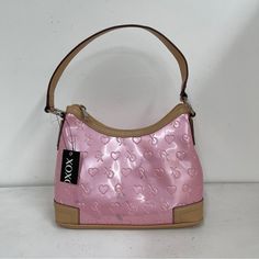 Check Out Our Page For More Deals! Brand: Xoxo Condition: Has Some Staining. New With Tags. Pink Vintage Purse, Baby Phat Purse, 2000s Purse, 2000s Bags, Light Pink Purse, Vinyl Purse, Pink Vinyl, 2000s Nostalgia, Y2k Pink