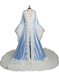 More Color: Picture Color, Custom Color Size: Please refer to Size Chart.Customize Size Closure: Open front. Fabric: Polyester Material: Polyester Stretch: Fabric is No Stretch Blue Christmas Outfit, Ice Outfit, Snow Dresses, Winter Wonderland Dress, Ice Queen Dress, Wedding Dress Coat, Snow Queen Dress, Christmas Core, Fur Dress