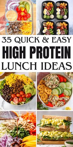 25 quick and easy high protein lunch ideas that are perfect for the whole week ahead