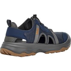 Calling all water-loving hikers--check out Teva's newest adventure sandal, the Outflow CT. It features a closed-toe design to save us from some stubbed toes and cusswords along with a contoured footbed, quick-dry mesh, bungee cord laces, and lightweight EVA foam midsoles to keep the package light and comfortable. Made with little bulk and many recycled materials, the Outflow Closed Toe Sandal checks all the boxes for our water activities and light hikes filled with water crossings, waterfalls, Closed Toe Walking Shoes With Vibram Sole For Outdoor, Breathable Functional Sport Sandals For Outdoor Activities, Durable Functional Sport Sandals For Outdoor Activities, Breathable Closed Toe Walking Shoes For Outdoor, Breathable Sandals For Outdoor Activities, Breathable Functional Sandals For Outdoor Activities, Functional Breathable Sandals For Outdoor Activities, Breathable Ergonomic Sport Sandals For Outdoor, Ergonomic Breathable Sport Sandals For Outdoor