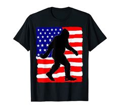 Bigfoot Shirt Sasquatch Gifts Bigfoot Tshirts Men Sasquatch T-Shirt Bigfoot And Sasquatch Shirts Funny Bigfoot, Bigfoot Sasquatch, Patriotic Shirts, Animal Shirts