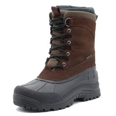 PRICES MAY VARY. Size Attention: This boots size is smaller than the regular size,it is recommended to buy according to the usual size up one size! INSULATED: 15mm thickness removable felt liner, can provide you extra comfort and warmth for a whloe day in cold weather. SKIDPROOF: 5mm depth of outsole groove and 20mm height of arch, provide you much safer experience even walk on wet and slippery road. WATERPROOF&DURABILITY: Seam-sealed waterproof construction, to help you stay dry and wram when y Best Mens Winter Boots, Winter Uggs, Mens Walking Shoes, Mens Winter Boots, Waterproof Snow Boots, Waterproof Winter Boots, Warm Shoes, Snow Boot, Waterproof Hiking Boots