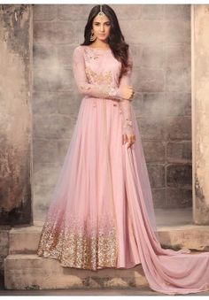 Partywear Churidar, Floor Length Anarkali, Anarkali Dresses, Designer Anarkali, Eid Dresses, Indian Gowns, Anarkali Suit, Anarkali Suits, Gowns Online