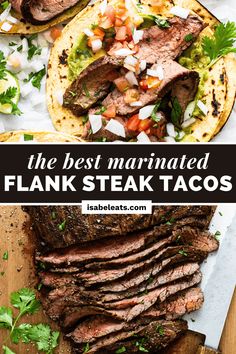 the best marinated flank steak tacos