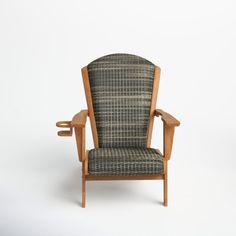 a chair that is sitting in the middle of a room with no one around it