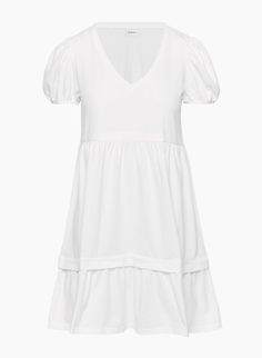 Sunday Best CRUISE DRESS | Aritzia US Solid Color Cotton Puff Sleeve Dress With Ruffles, Daywear Puff Sleeve Dress With Tiered Skirt And Ruffles, Daywear Puff Sleeve Tiered Dress With Ruffles, Tiered Puff Sleeve Dress With Ruffles For Daywear, Daywear Puff Sleeve Dress With Ruffles And Tiered Skirt, Puff Sleeve Tiered Dress With Ruffles For Daywear, Feminine Tiered Cotton Mini Dress, Fitted Tiered Puff Sleeve Dress For Daywear, Fitted Puff Sleeve Tiered Dress For Daywear