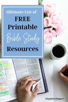 the ultimate list of free printable bible study resources