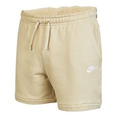 Nike casual club shorts 'Beige' DQ4596-206 (Men's/Shorts/Embroidery) Casual Beige Shorts, Casual Beige Athletic Shorts, Beige Casual Shorts, Casual Beige Athletic Shorts For Summer, Casual Brown Athletic Shorts For Summer, Casual Cream Cotton Shorts, Sporty Brown Shorts For Spring, Casual Beige Short Bottoms, Casual Nike Shorts With Pockets