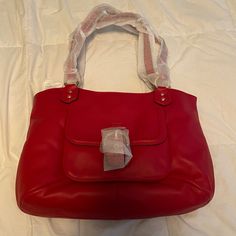 Beautiful, Never Been Worn, Coach Purse Red Coach Shoulder Bag With Adjustable Strap, Coach Red Shoulder Bag With Adjustable Strap, Red Coach Shoulder Bag For Office, Chic Red Satchel With Magnetic Closure, Everyday Red Shoulder Bag With Snap Closure, Red Shoulder Bag With Snap Closure For Everyday, Red Satchel Shoulder Bag With Snap Closure, Tan Shoulder Bag With Magnetic Closure, Everyday Red Bag With Snap Closure