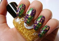 Mardi Gras Nails Acrylic, Mardi Gras Nails Design, Madi Gras, Nail Stuff, Short Nail, Color Techniques, Dip Powder Nails