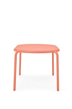 an orange table on a white background