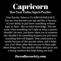 the zodiac sign for capricorn, how your zodiac sign is psychic