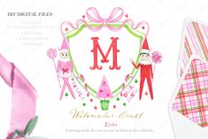 the letter m is for mother's best and elfs are on top of each other