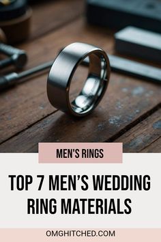 Are you on the hunt for the perfect wedding ring? Check out our list of the top 7 wedding ring materials for men that are both stylish and super durable! We’ll help you find something that lasts just as long as your love. From timeless gold to modern alternative metals, you’ll discover options that fit your style. Save this post for easy access so you can learn more about each material. Don’t forget to follow us for more awesome wedding tips and tricks! Wedding Tips And Tricks, Wedding Bingo, Best Wedding Ring, Perfect Wedding Ring, 30th Wedding Anniversary, Cool Wedding Rings, Cruise Wedding