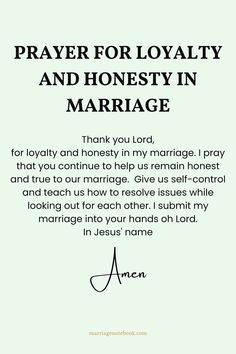 prayer for lovingly and honesty in marriage