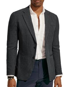 PRICES MAY VARY. 【Summer Lightweight Blazer】 Compared with other blazers, the weight of this casual blazer is 460 grams, not only lightweight but also breathable. The blazer jacket is suitable for travel, hiking or other summer sports. Prepare it for your casual life. 【Men's Casual Blazer】 This is a must-have casual blazer jacket for men's Wardrobe. Classic lapel, and neckline and cuffs with a simple color contrast design, showing a sophisticated style. The 2 button design adjusts the proportion Casual Semi-formal Sport Coat With Single Button, Spring Business Casual Button-up Sport Coat, Casual Business Blazer With Notch Lapel, Tailored Button-up Sport Coat For Spring, Casual Notch Lapel Blazer For Business, Button-up Sport Coat For Business Casual, Semi-formal Sport Coat With Button Closure For Spring, Semi-formal Spring Sport Coat With Button Closure, Casual Semi-formal Spring Blazer