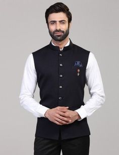 Blue Prom Suits For Guys, Black Party Wear, Indian Wedding Suits Men, Sherwani For Men, Shirt Jacket Men, Party Jackets, Waist Coat, Nehru Jacket, Nehru Jackets