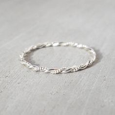 Silver double twist ring. Made from .925 sterling silver Band measures 1.3mm thick. Handmade in NH, USA North Conway Nh, North Conway, Double Twist, Gold Alloys, Twist Ring, Jewelry Outfit, Jewelry Cleaner, Sterling Silver Bands, Cleaning Jewelry