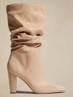 Slouchy Boot | Banana Republic Factory Dress Shoes Flats, Fly Boots, Sandals High Heels, Slouchy Boots, Suits And Jackets, Banana Republic Factory, High Heel Boots, Fall Fashion, Wedge Boot