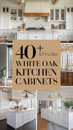 40+ Timeless White Oak Kitchen Cabinet Ideas That Never Go Out of Style White Mdf Kitchen Cabinets, Granite With White Oak Cabinets, White Oak Wood Cabinets Kitchen, Natural Wood And Cream Kitchen, Painting Oak Kitchen Cabinets White, White Cabinets With Light Wood Floors, Honey Oak Kitchen Floors, Light Natural Wood Cabinets, Light Oak And White Kitchen Cabinets