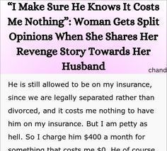 the text on this page says, i make sure he knows it cost me nothing woman gets split opinions when she shares her average story towards her husband