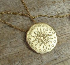 "2 layered gold mandala necklaces. Unique addition to your outfit. ❉ F A C T S total length in all photos: 16\" (short necklace)/ 42 cm 18\" (long necklace)/ 47 cm Mandala size: Small mandala - 0.55 \"/ 1.3 cm (diameter) Big mandala - 0.73 \"/ 1.85 cm (diameter) You will receive this Mandala Jewelry in a gift box, with an inspiring card, ready to be given as an empowering gift. Your necklace may vary slightly from the one in the picture. Each one is handmade to order. This design is available in Gold Medallion Necklace In Copper, Elegant Gold-plated Round Layered Necklace, Simple Gold Necklaces, Bohemian Yellow Gold-plated Necklace, Minimalist 14k Gold-filled Medallion Necklace, Layered Necklaces Gold, Gold Layered Necklaces, Layered Gold Necklace, Small Mandala