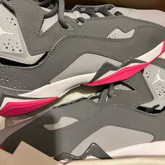 Nike Air Jordan True Flight Cool Grey-Pink Never Worn!!! Jordan True Flight, Shoes Nike Air, Womens Jordans, Shoes Nike, Jordan Shoes, Nike Air Jordan, Air Jordan, Nike Shoes, Air Jordans