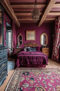 🌟 Ready to add a touch of Eclectic Maximalism to your home decor? Explore the vibrant world of eclectic bedroom, living room, dining room, and more. From vintage eclectic to modern eclectic apartments, find inspiration for your colorful, cozy, and moody eclectic space here! 🎨🏡 #EclecticMaximalism #HomeDecor #InteriorDesign #EclecticStyle Bold Bedroom Decor, Vintage Eclectic Bedroom, Colorful Eclectic Bedroom, Eclectic Bedroom Ideas, Moody Eclectic, Maximalism Decor, Loft Apartment Decorating, Bold Eclectic, Eclectic Maximalism