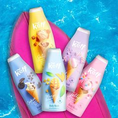 The leading bath and shower care brand in Israel, Keff brings you luxurious and fun bathing experiences with the new Sweet Scents line of Body Wash. The delicious scent of ice cream will make every shower a surprising treat! Each pampering body wash creates gentle foam and releases rich bubbles with a rich and intoxicating scent. Shea butter, Vitamin E, and Aloe Vera are combined in a magic formula that creates a caressing cleansing experience and a feeling of vitality and fresh skin. Gently per Shower Care, Coconut Body Wash, Honey Body Wash, Lavender Body Wash, Kukui Oil, Body Foam, Feminine Wash, Oil Body Wash, Shower Skin Care