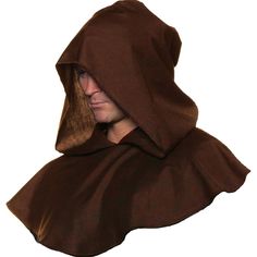 Here is a perfect solution for a silent monk, a brave adventurer, a mysterious assassin, a grim reaper, an grave executioner, or any character in need of an ominous hood! Layers well over the rest of your costume ensemble or stands on its own over a shirt. One piece pull over polyester oversized hood with wide collar. Drapes beautifully for the ultimate aesthetic. Monk Costume, Black Monks, Spiritual Event, Hooded Cowl, Halloween Express, Historical Reenactment, Medieval Costume, Traditional Attire, Costume Wigs