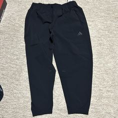 Black Adidas Joggers Nwt Adidas Jogging Bottoms With Pockets, Adidas Joggers With Pockets For Sports, Adidas Jogging Pants With Pockets, Adidas Casual Workout Pants, Casual Adidas Workout Pants, Black Sweatpants With Pockets For Workout, Adidas Sports Pants With Pockets, Adidas Black Pants With Pockets, Adidas Black Pants For Streetwear