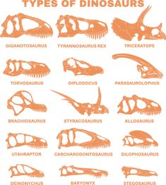 different types of dinosaurs and their names