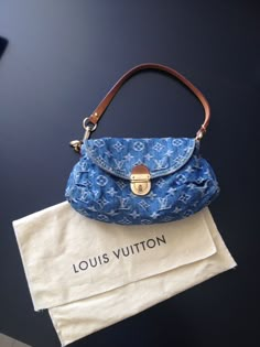 Louis Vuitton Pleaty Denim, Vintage Lv Denim Bag, Denim Louis Vuitton Bag, Lv Denim Bag, Louis Vuitton Bag Aesthetic, Louis Vuitton Denim Bag, Denim Louis Vuitton, Louis Vuitton Jeans, Louis Vuitton Denim